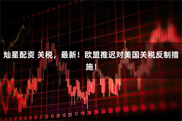 灿星配资 关税，最新！欧盟推迟对美国关税反制措施！